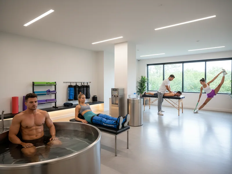 Physiotherapist working with a client in a bright treatment room